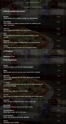 Menu Olivium - Boissons