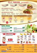 Menu Fly Burger - Les tacos, salades, milkshake et extras