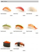 Menu Sayuri sushi - Les sushis 