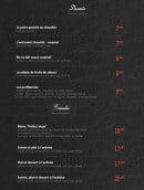 Carte et menu de Chez lulu à Rueil Malmaison — Les desserts et formules