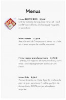 Menu Wei Mei - Menus