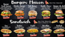 Menu Food Corner - Les burgers et sandwichs