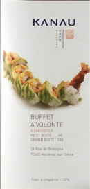 Carte et menu Kanau Asnieres sur Seine