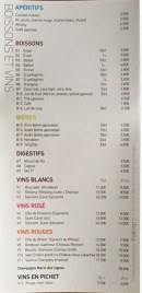 Carte et menu de Kanau à Asnieres sur Seine — Les apéritifs, boissons, ...