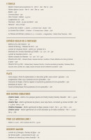Carte et menu de La Mer à Boire à Asnieres sur Seine — Les entrées, plats et huitres