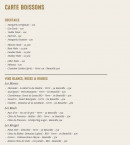 Carte et menu de La Mer à Boire à Asnieres sur Seine — Les cocktails et vins