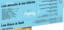 Carte et menu de Rosa Bonheur à l'Ouest à Asnieres sur Seine — Les alcools, eaux et softs,...
