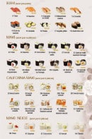 Carte et menu de Sushi tokyo à Asnieres sur Seine — Les sushis, makis, california maki