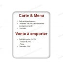 Menu Au Petit Chalet - Quelques extraits de menu du mid