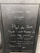 Menu Le Wezer - L'ardoise