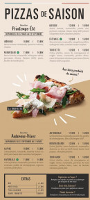 Menu Pizza Cosy - Les pizzas suite