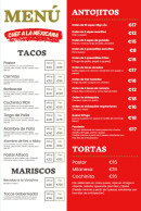 Menu Traiteur mexicain - Les tacos, mariscos et tortas, ...