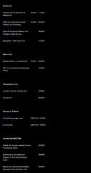 Menu Le Petit Thai - Les vins