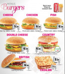 Menu Le World Food - Les burgers, croque Mr, ...