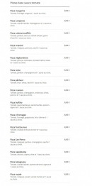 Menu Pastapizz - Les pizzas tomates