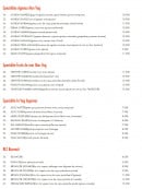 Menu Ruby Restaurant - Les plats suite