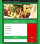 Menu Andiamo Pizza - Les pâtes et lasagnes
