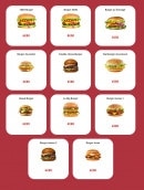 Menu Delice DF5 - Burgers