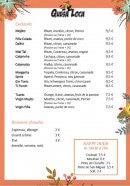 Menu Quesa Loca - Les cocktails et boissons chaudes