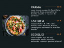 Menu Italian Kitchen - Les pizzas page 4