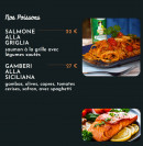 Menu Italian Kitchen - Les poissons