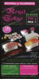 Menu Royal Tokyo - Carte de royal tokyo livry gargan