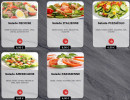 Menu Vulcano Pizza - Les salades