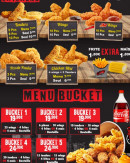 Menu Crunchy's Chicken - Les fried chickens et menu bucket