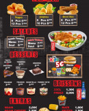 Menu Crunchy's Chicken - Les tex mex, salades, desserts...