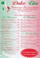 Menu Dolce vita - Les pates, bruschettas, salades...