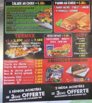 Menu Ema Pizza - Les salades, paninis et desserts, ...