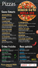 Menu L'Atelier des pizzas - Les pizzas