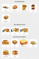 Menu Le New Burger - Les sandwiches spéciaux, menus duo et les petits creux