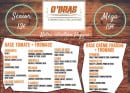 Menu O'Bras - les pizzas