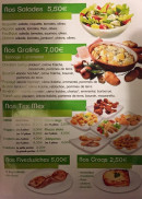 Menu O pizza five - Les salades, gratins, tex mex...