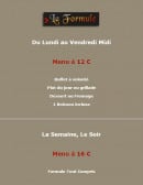 Menu Clair de Lune - Les formules