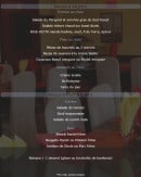 Menu Clair de Lune - Les menus 