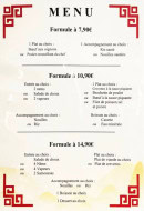 Menu Thé Vert - Les formules