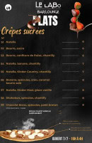 Menu Le Labo - Les crêpes sucrées