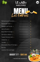 Menu Le Labo - Les entrées