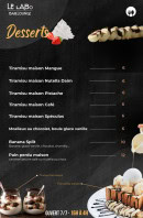 Menu Le Labo - Les desserts