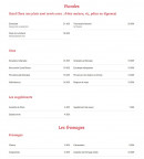 Carte et menu de Pizzeria Ritorante Luna Rossa à Romainville — Les viandes et fromages