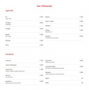 Carte et menu de Pizzeria Ritorante Luna Rossa à Romainville — Les boissons