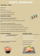 Menu Poke Sushi - Les sashimis, spring Rolls, …