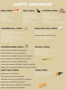 Menu Poke Sushi - Les sushis, makis, ...