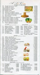 Menu Shiwasé - hors d'oeuvre, sushi, maki et yakitori