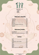 Menu Chez Hanna - Les boissons et extras