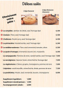 Menu Délices Sucré-Salé - Les délices salés