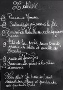 Menu L'Atelier - Exemple de menu du jour