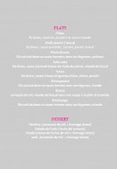 Menu Tiep Plus - Les plats et desserts